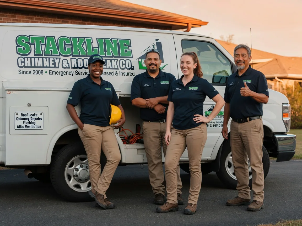 Chimney flashing repair company in Dustin, OK